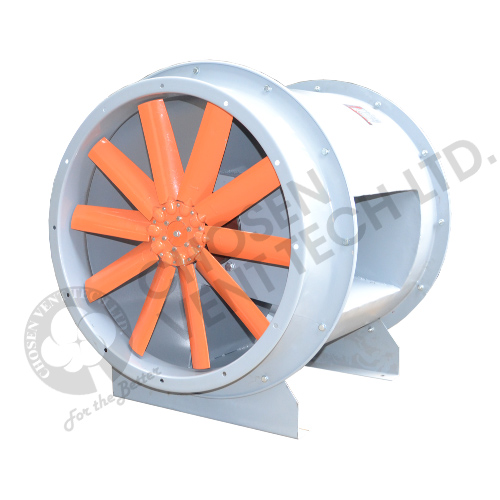 Orange High-Temperature Resistant Axial Fan for Exhaust 01