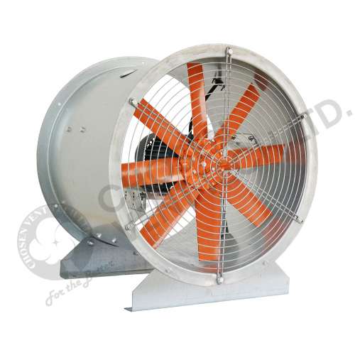 Orange High-Performance Standard Axial Fan for Ventilation 01