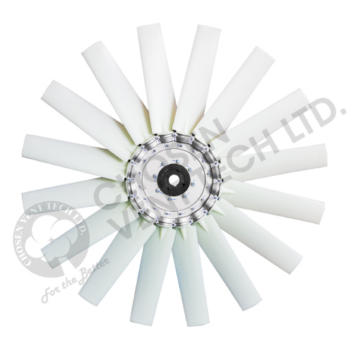 White Plastic Axial Impeller 01